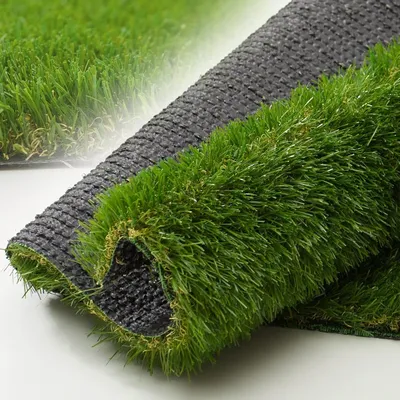 Artificial Grass 4 FT x 26 FT, 1.38" Fake Grasses Mat, 4 Tones Synthetic Turf Rug, Thick Artificial