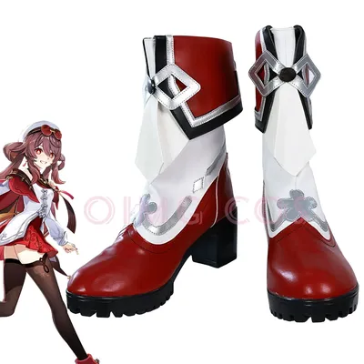 Genshin Impact Hu Tao Cosplay Halloween for Game men Shoes Lantern Rite Anime Chinese Style