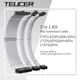 TEUCER Cavo di prolunga PSU da 30 cm Kit 3 in 1 Scheda madre ATX 24 pin GPU PCI-E 6 + 2 pin 8 pin CPU EPS 4 + 4 pin 18AWG Cavo di alimentazione