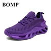 Mode Lila Laufschuhe Unisex Atmungsaktive Stricken Socken Schuhe Frau Sport Schuhe Kissen Licht Klinge Turnschuhe Mann zapatillas