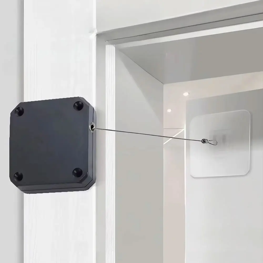 Automatische Schließer ohne Stanze für Tür- und Fensterschiebe-Türschließbeschläge aus Stahl mit Kordelzug Image