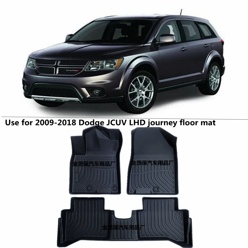 Verwendung für 2009–2020 Dodge Journey Autoteppich AllWeather Auto-Fußmatte, komplettes Set, passend für Dodge Journey, wasserdichte Auto-Fußmatten Image
