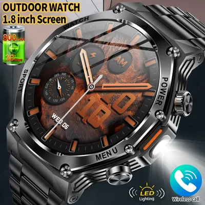 Herren Smartwatch 5.2 Bluetooth Anruf One Click Connection Uhr IP67 Wasserdicht 800 mAh Akku für Android IOS Smart Watch 2025