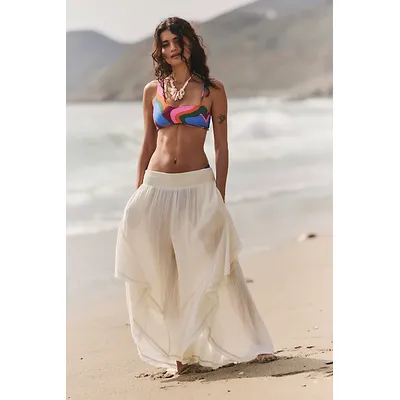 Songs Of Summer Pants by free-est at Free People in Nilla Cream, Size: Medium