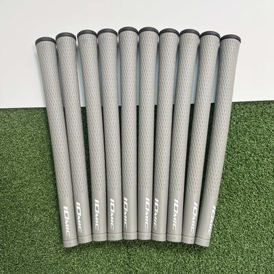 TEMU 10pcs Soft Tpe Golf Club Grips - Comfortable, Non-slip Rubber Grips In White/red/black Image