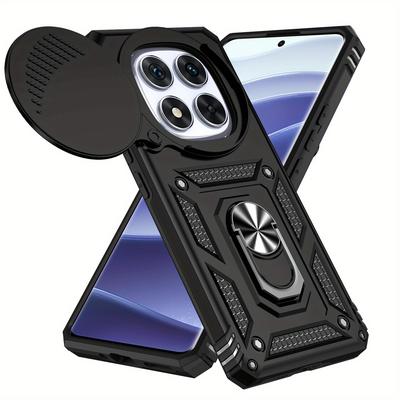 TEMU Design Case For Xiaomi Redmi Note 14 Pro 4g 5g With Protective Phone Slider Camera Cover And Slider Camera Stand Ring Shell Image