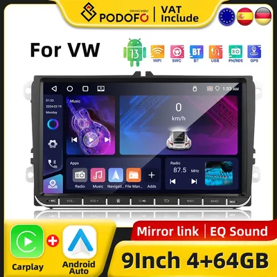 7" 8" 9" VW CarPlay Android Car Radio For Volkswagen Golf Passat Jatta Skoda Seat Intelligent System GPS Navigation Autoradio
