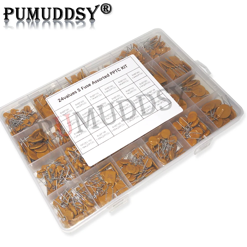 0,05 pcs-24 Werte Selbst wiederherstellung sicherung sortiert pptc-Kit 0,1 a 0,2 a 0,25 a 0,3 a 0,4 a 0,5 a 0,75 a 0,9 a 1,1 a 1,35 a 2,5 a 3,75 a 2a a Image
