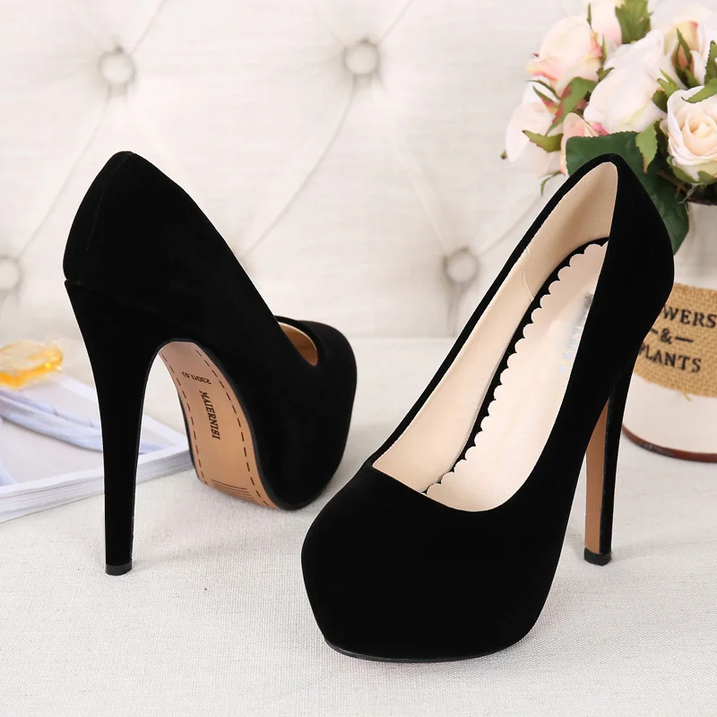 Maogu Damen Freizeit Absatz Schuhe 14cm Luxus Pumps Stilettos Schuhe Schuhe Frau Größe 45 46 sexy Plattform High Heels