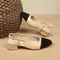 New 2024 Summer Women's Sandals Elegant Medium Heel Toe Mules Comfortable Office Women's Shoes Buckle Heels Women