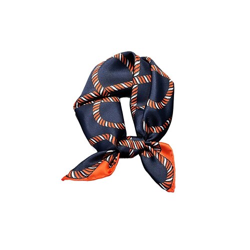 Männlich Quadratischer Schal Outdoor Urlaub Büro Dunkelgelb Schwarz Schal Image