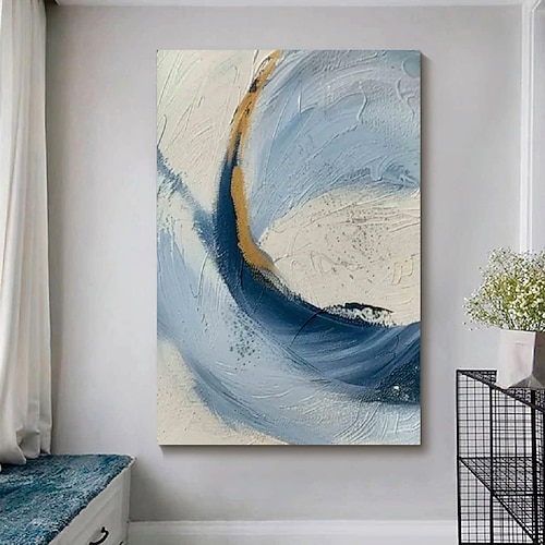 Wabi Sabi Kunstwerk handgemachtes Ölgemälde Wandkunst 2er Set beige abstrakte Malerei auf Leinwand ein Paar beige Textur Wandkunst neutral abstrakte Wandkunst Boho Wanddekoration Image