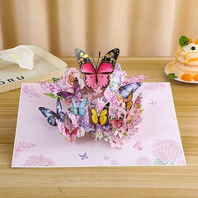 lebendiger 3D-Schmetterling Gänseblümchen-Pop-up-Grußkarte, das beste Geschenk für Mama, Blumenstraußkarte zum Muttertag, Anerkennung für Lehrer, Geburtstag, Dankesgruß Image
