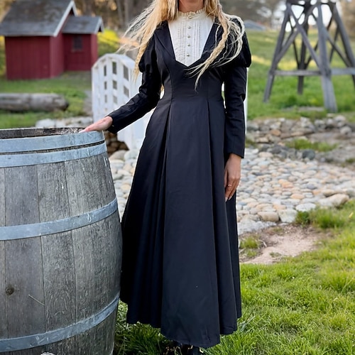 Punk Gothic Mittelalterlich Renaissance Kleid Hexe Kostüm Damen königlich Halloween Karneval Maskerade LARP Renaissance-Messe Erwachsene Kleid Frühling Sommer Image
