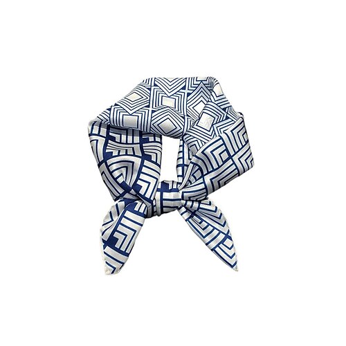 Männlich Quadratischer Schal Outdoor Urlaub Büro Weiß Rote Schal Blumen Image