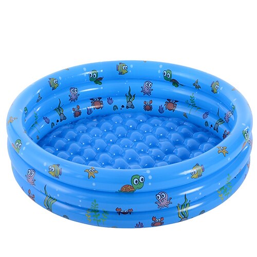 Garten rundes aufblasbares Babyschwimmbecken tragbares aufblasbares Kinder-/Kinderbecken mit kleiner Pumpe Kinderplanschbecken Indoor Wasserspielzentrum für Kleinkinder im Freien für Image