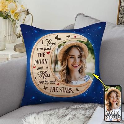 Kissenbezug nach Maß Fügen Sie Ihr Bild hinzu Geschenkidee Liebe über den Tod hinaus Personalisierte Geschenk Foto Design Bild Mode Lässiger Kissenbezug Kissenbezug 1 Stück Maßgeschneidert Image