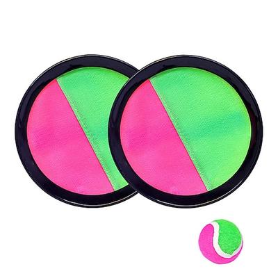 Klebrige Ballspielzeuge - Strandspielzeuge für draußen, Wurf- und Ballsets mit 2 Paddeln und 1 Ball, Strandspielset, Spielplatzset für den Garten, Meer- und Strandzubehör als Halloween-, Oster- und Image