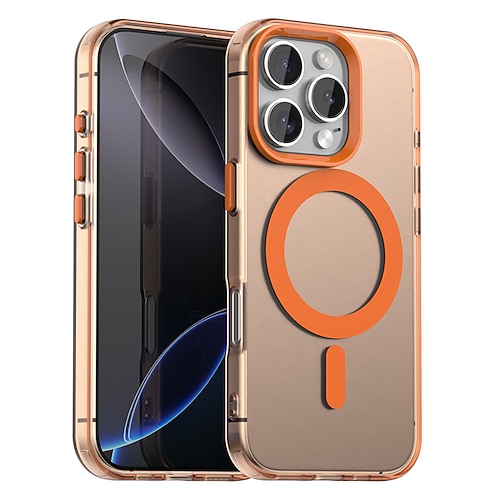 Handy Hülle Handyhüllen Für iPhone 17 Pro Max 17 Air 16 15 Pro Max Plus 16e 13 12 11 Pro Max Rückseite Magnetische Adsorption Magnetisch Unterstützt kabelloses Laden Stoßfest PC Metall Image