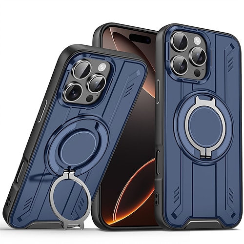 Handy Hülle Handyhüllen Für iPhone 17 Pro Max 17 Air 16 15 14 Pro Max Plus 16e 13 12 11 Pro Max Rückseite Magnetische Adsorption Mit Ständer Magnetisch Unterstützt kabelloses Laden Geometrisches Image