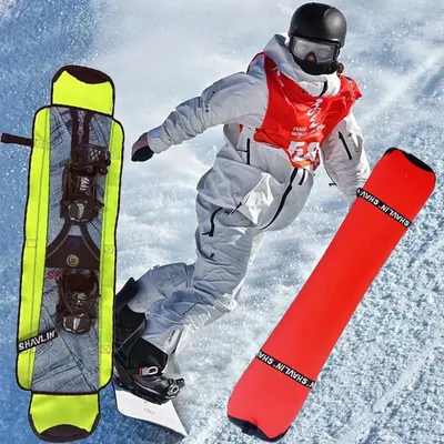 4Colors Snowboard Bag Portable Scratch-Resistant Monoboard Plate Protective Case Skiing Snowboarding