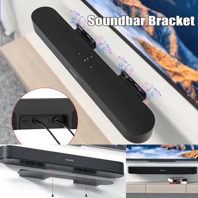 Universal Soundbar Wall Mount Speaker Stands For Sonos Beam Wall Mount Bracket Compatible Home