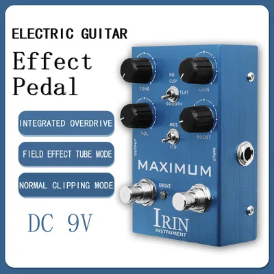 IRIN AN-41 Maximum Guitar Effect Pedal Integrated Overdrive Effect Field Effect Tube True Bypass