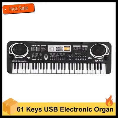 61 Keys Digital Music Electronic Keyboard Kids Multifunctional Electric Piano for Piano Student with