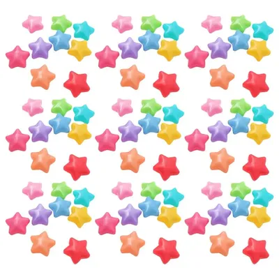 200pcs Plastic Pits Balls Kids Educational Toy Star Shaped Funny Bath Tub Swimming Toys Balls for