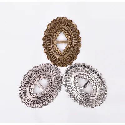 5X DIY Southeast Tribal Flower Sliver Western Cowboy Leathercraft Slotted Headstall Bridle hatband
