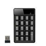 AnuirheiH Bluetooth 4.0 Digital Keyboard Number Num Pad 19 Keys Numeric Keypad Portable