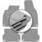 Tapis de voiture gris pour Audi A4 B6 berline, break, avant (2001-2004)