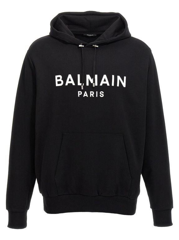 Sweatshirt With Logo - Black - Balmain Sweats