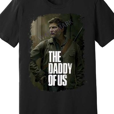 TEMU The Daddy Of Usthe Daddy Of Us Tshirtthe 910462 Funny Men's Short Sleeve T-shirt Black Pr2 Image