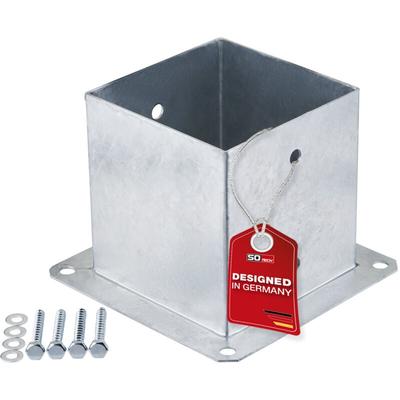 Sotech Bodenanker zum Aufschrauben Stahl feuerverzinkt optimal für Garten oder Terrasse, Image