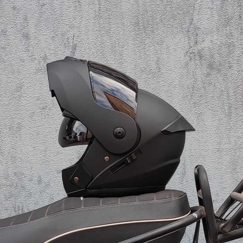 ORZ Neuester modularer Flip-Motorradhelm mit DOT-zugelassener Sicherheitshelm Voyage Racing Dual Lens Helm Innenvisier Image