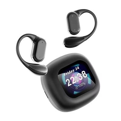 Q18 Ear Hanging Full Color Touch Screen Noise Reduction Bluetooth Earphones Multi functional Touch Screen OWS Ear Hanging