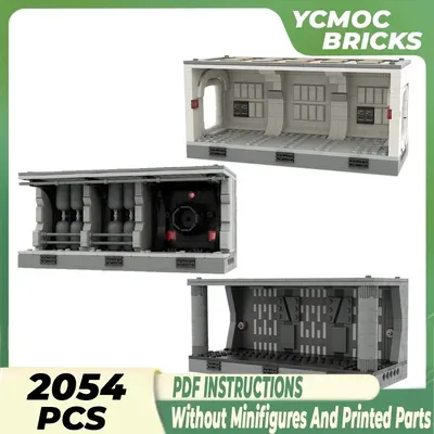 Star Film Modell Moc Gebäude Ziegel Raum Militär Korridor Technologie Modulare Blöcke Geschenke Image