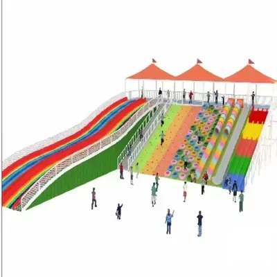 Vergnügungsausrüstung für Erwachsene, großer Outdoor-Freizeitpark, trockene Rutsche, farbige Image