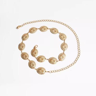 Waist Chain Vintage Boho Women's Body Jewelry For Holiday Retro Alloy Silver White Gold 1 PC