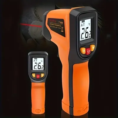 1pc handheld digital infrared thermometer gun,accurate laser surface temperature reader,for