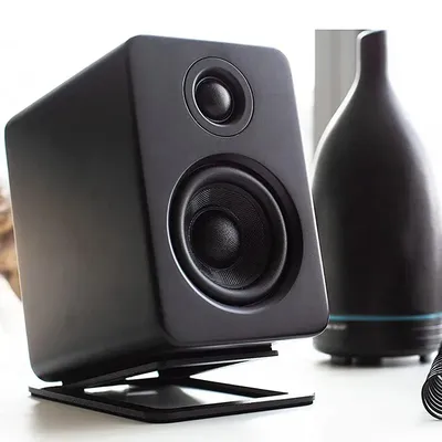 Speaker Support Base Carbon Steel For Tabletop Speaker Bottom Stand with Shock Absorption Enhanced