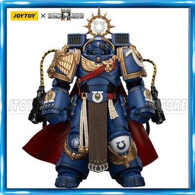 JOYTOY Warhammer 40K 1/18 Action Figure Ultramarines Marneus Calgar, Chapter Master Anime figures Toys Collection