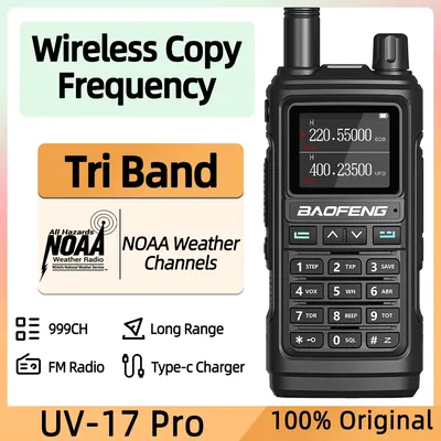 Baofeng UV-17 Pro Long Range Walkie Talkie Tri Band Wireless Copy Frequency Two Way Radio
