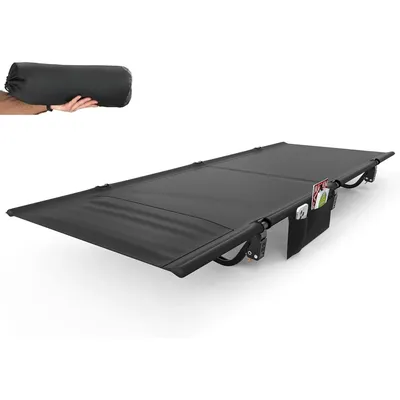 Camping Cot for Adults - Portable Folding Camping Bed, Supports 350 lbs - Lightweight for Travel,