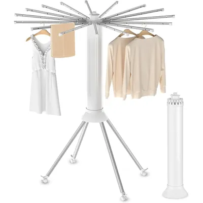4-Legged Clothes Drying Rack Foldable, Outdoor Collapsible Drying Rack Clothing, Portable Laundry