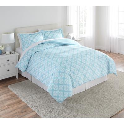 Medallion Duvet Cover by BrylaneHome in Dusty Seafoam (Size TWIN)