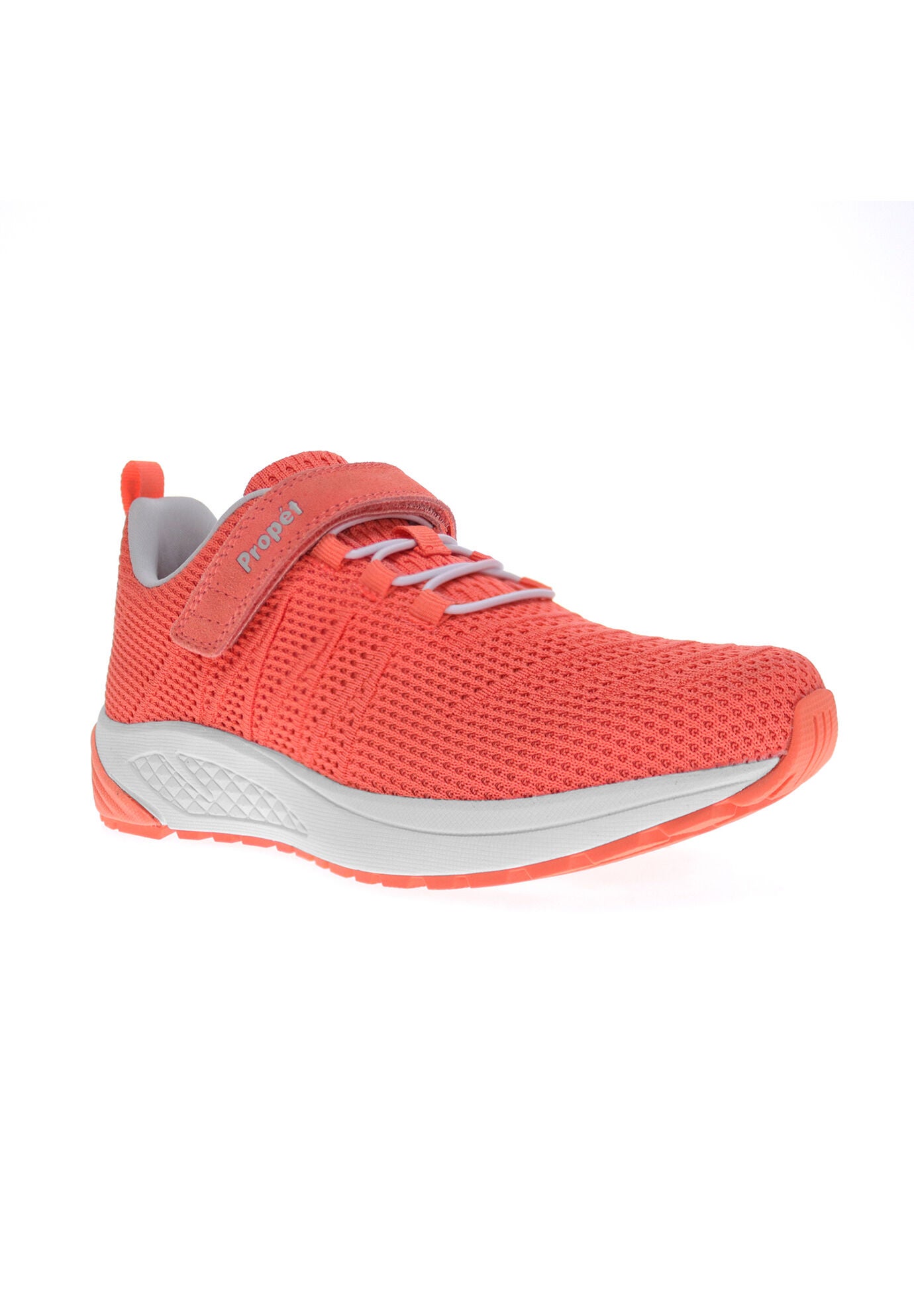 Women's Tour Knit FX Sneaker by Propet in Coral (Size 11 XXW)