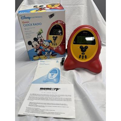 Disney Portable Audio & Video | Vintage '03 Disney Mickey Mouse Alarm Clock Radio Am/Fm Red Yellow Works! In Box | Color: Red/Yellow | Size: Os