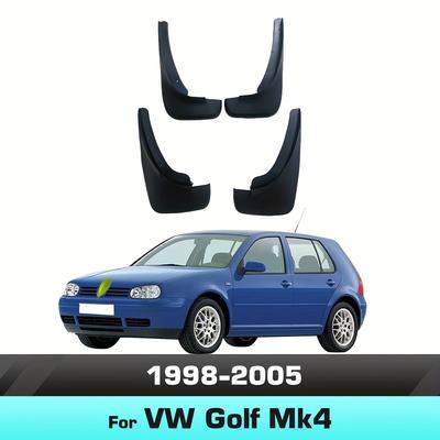 TEMU For Vw Golf Mk4 1998 1999 2000 2001 2002 2003 2004 2005 Fender Mudflaps Splash Guards Mudguards 4pcs/set Car Accessories Image